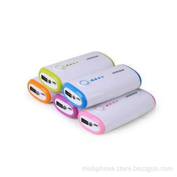 Mini 5600mAh Emergency Mobile USB Power Bank With 18650 lit